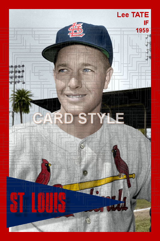 Lee Tate - 1959 St. Louis Cardinals - choose a size & style