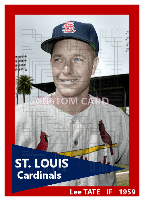 Lee Tate - 1959 St. Louis Cardinals - choose a size & style