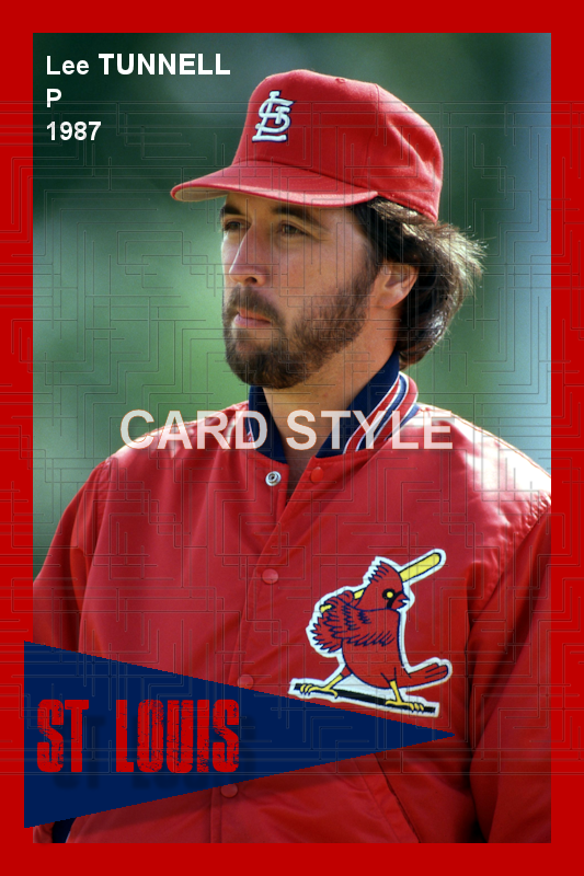 Lee Tunnell - 1987 St. Louis Cardinals - choose a size & style