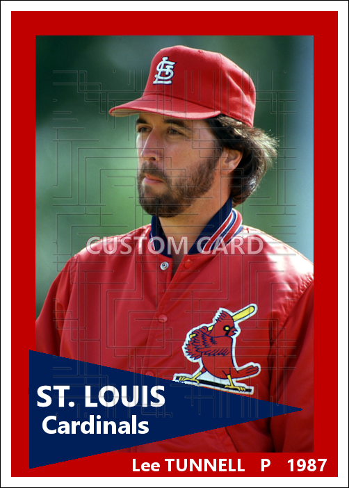 Lee Tunnell - 1987 St. Louis Cardinals - choose a size & style