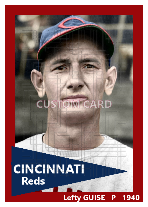 Lefty Guise - 1940 Cincinnati Reds - choose a size & style