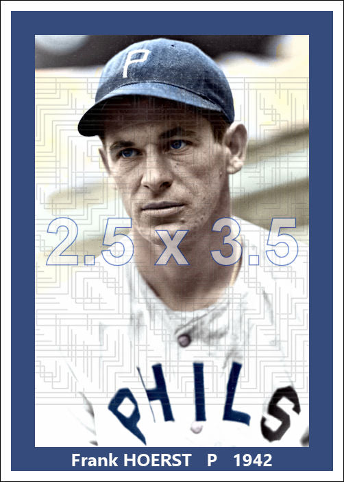 Frank Hoerst - 1942 Philadelphia Phillies - choose a size & style