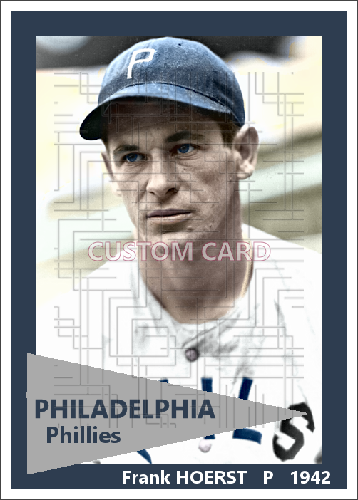 Frank Hoerst - 1942 Philadelphia Phillies - choose a size & style