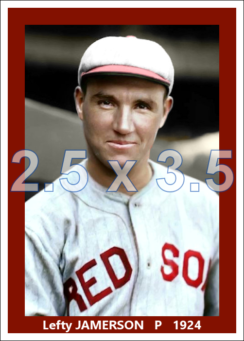 Lefty Jamerson - 1924 Boston Red Sox - choose a size & style