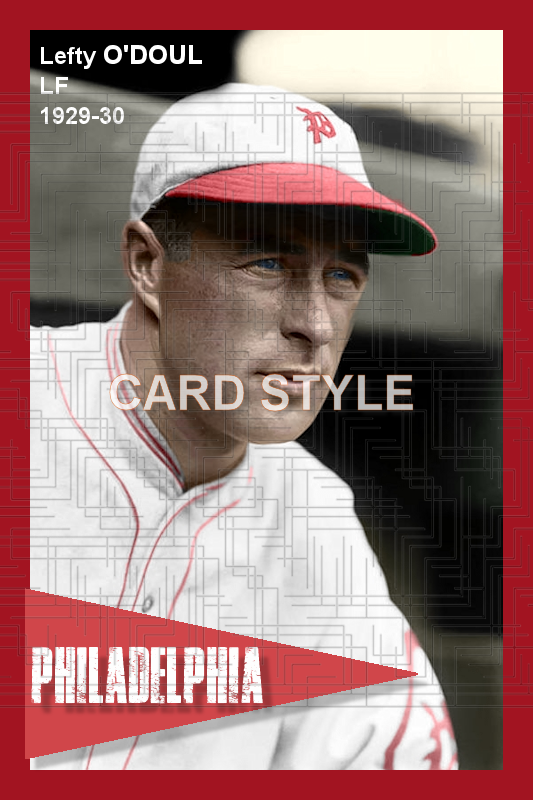 Lefty O'Doul - 1929-30 Philadelphia Phillies - choose a size & style