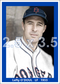 Lefty O'Doul - 1933 Brooklyn Dodgers - choose a size & style