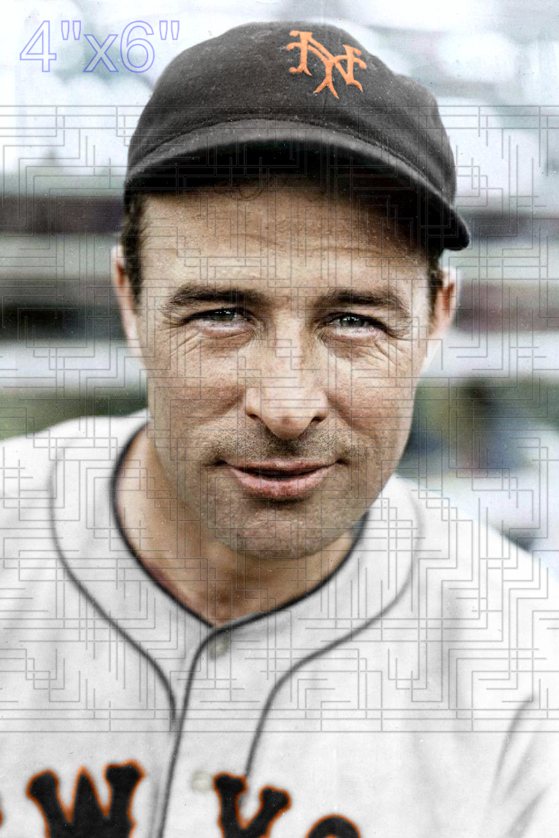 Lefty O'Doul - 1934 New York Giants - choose a size & style