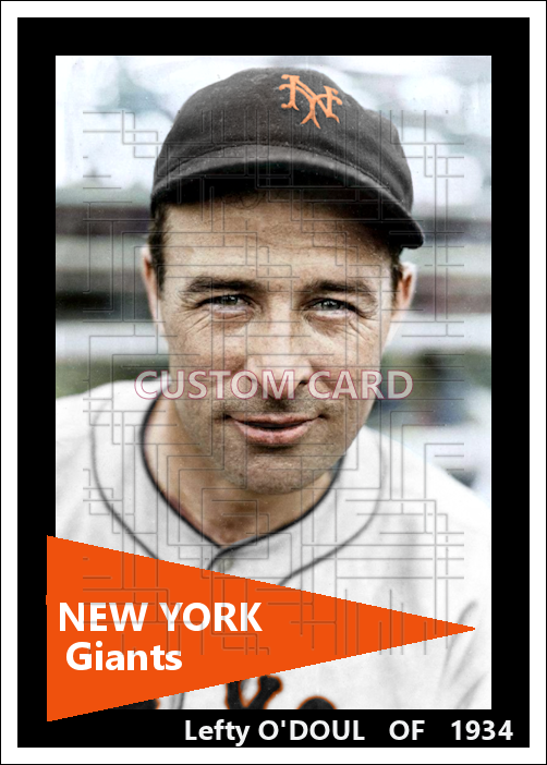 Lefty O'Doul - 1934 New York Giants - choose a size & style