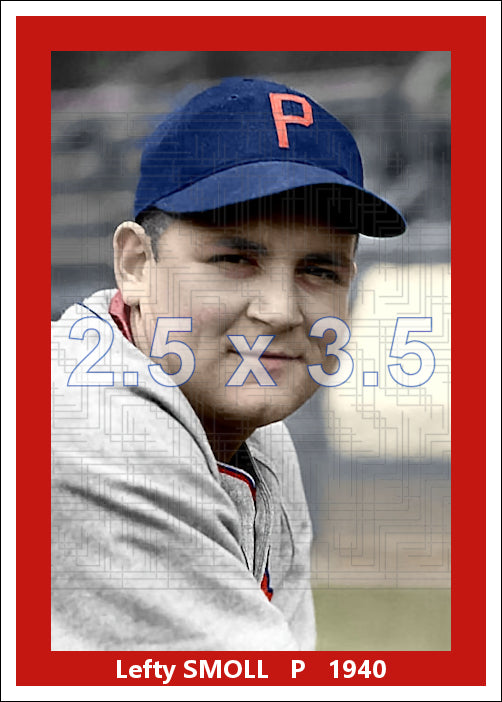 Lefty Smoll - 1940 Philadelphia Phillies - choose a size & style