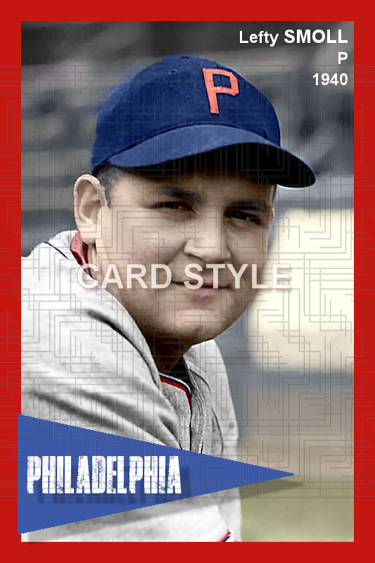 Lefty Smoll - 1940 Philadelphia Phillies - choose a size & style