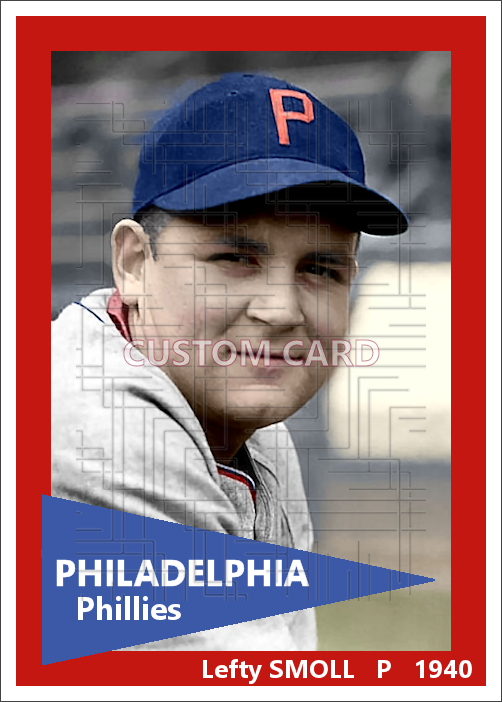 Lefty Smoll - 1940 Philadelphia Phillies - choose a size & style