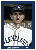 Lefty Stewart - 1935 Cleveland Indians - choose a size & style