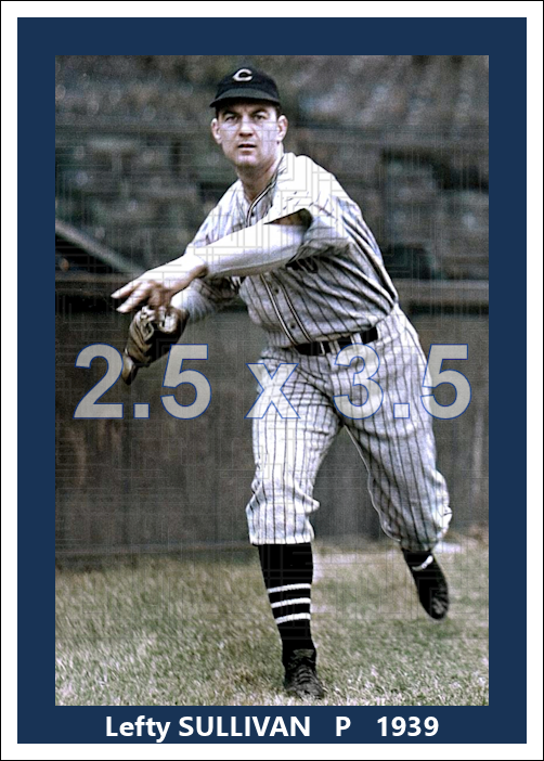 Lefty Sullivan - 1939 Cleveland Indians - choose a size & style