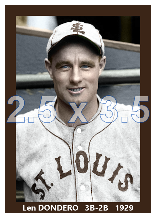 Len Dondero - 1929 St. Louis Browns - choose a size & style