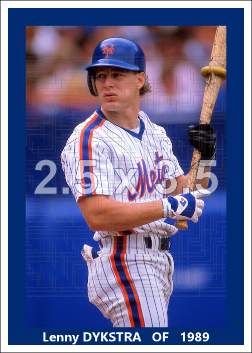 Lenny Dykstra - 1989 New York Mets - choose a size & style