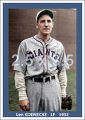 Len Koenecke - 1932 New York Giants - choose a size & style