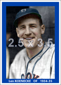 Len Koenecke - 1934-35 Brooklyn Dodgers - choose a size & style