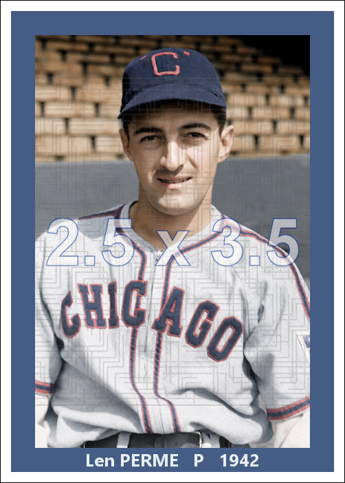 Len Perme - 1942 Chicago White Sox - choose a size & style