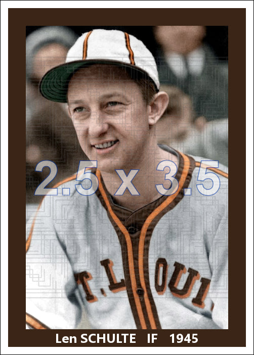 Len Schulte - 1945 St. Louis Browns - choose a size & style