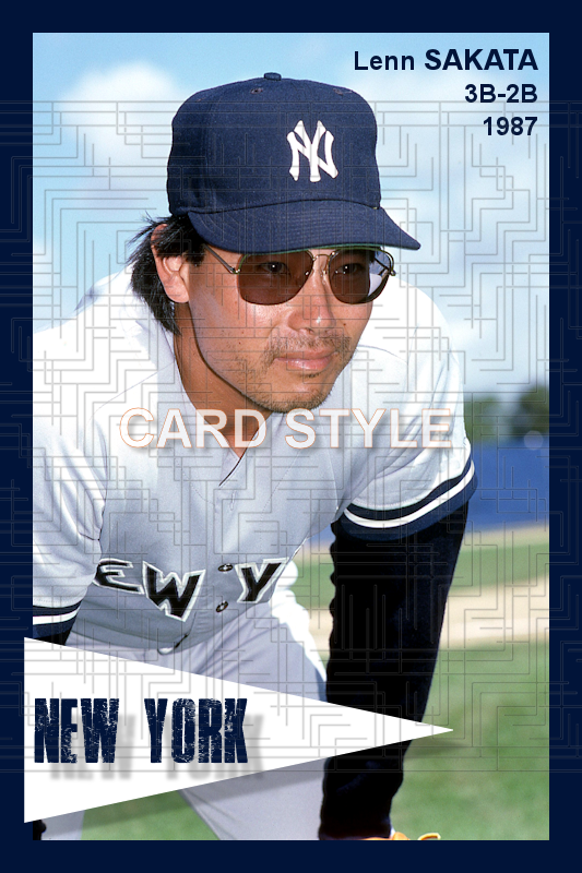 Lenn Sakata - 1987 New York Yankees - choose a size & style