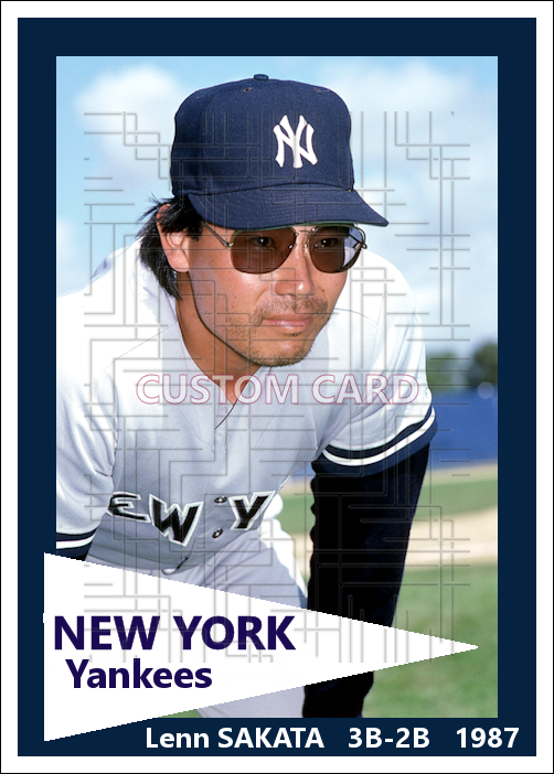 Lenn Sakata - 1987 New York Yankees - choose a size & style