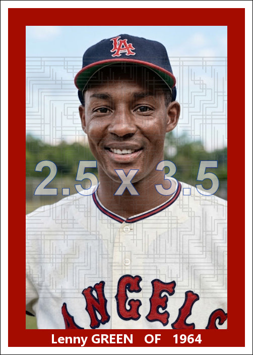 Lenny Green - 1964 Los Angeles Angels - choose a size & style