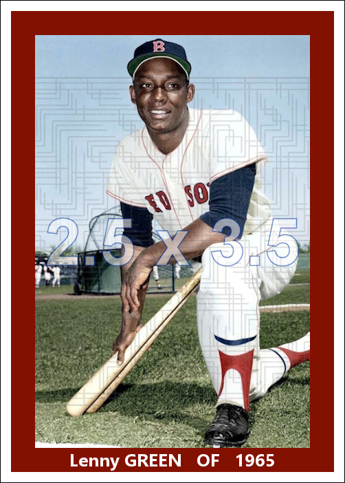 Lenny Green - 1965 Boston Red Sox - choose a size & style