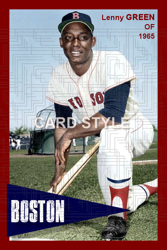 Lenny Green - 1965 Boston Red Sox - choose a size & style