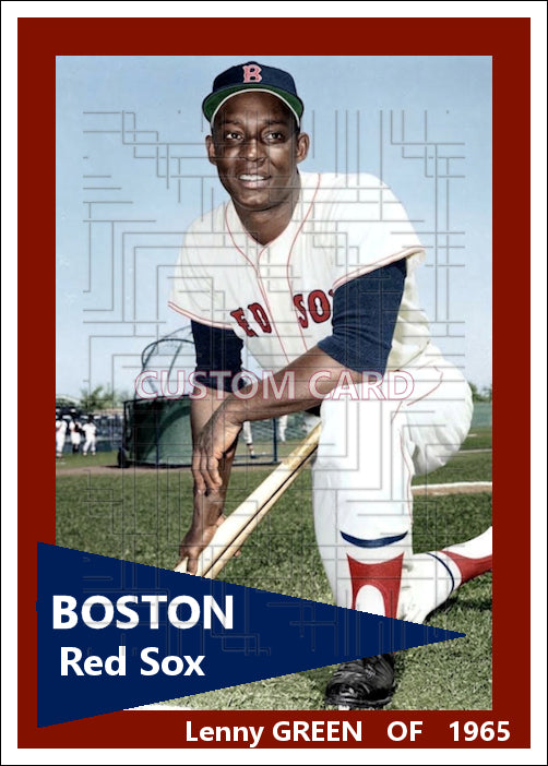 Lenny Green - 1965 Boston Red Sox - choose a size & style