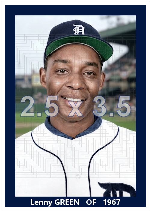 Lenny Green - 1967 Detroit Tigers - choose a size & style