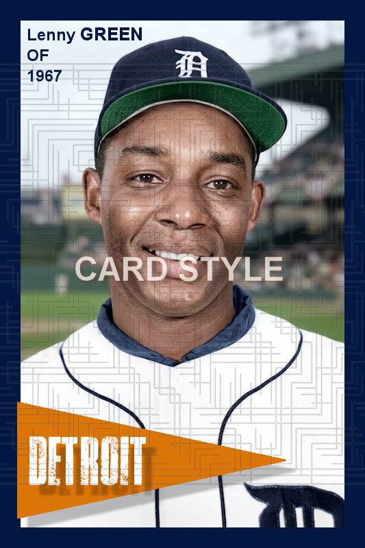Lenny Green - 1967 Detroit Tigers - choose a size & style