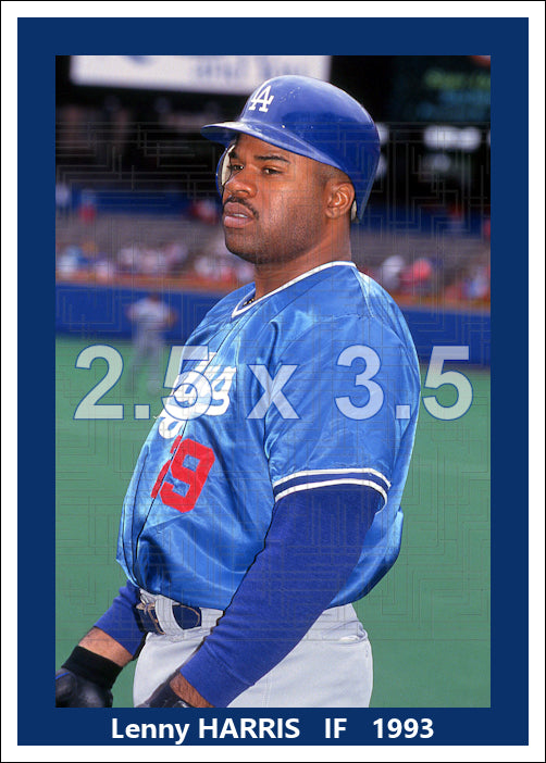 Lenny Harris - 1993 Los Angeles Dodgers - choose a size & style