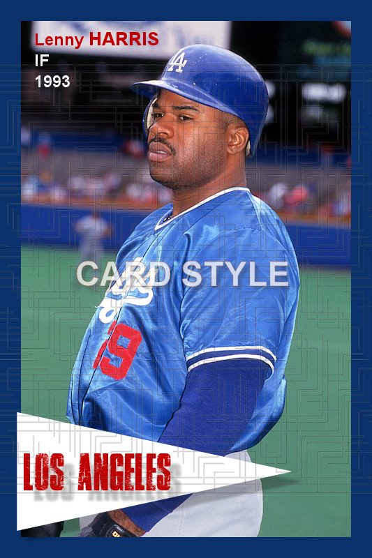 Lenny Harris - 1993 Los Angeles Dodgers - choose a size & style
