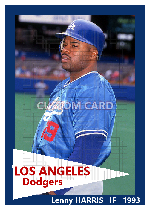 Lenny Harris - 1993 Los Angeles Dodgers - choose a size & style