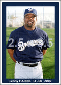 Lenny Harris - 2002 Milwaukee Brewers - choose a size & style