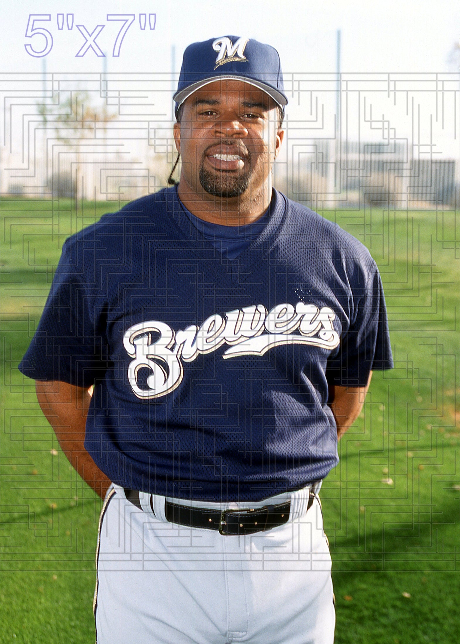 Lenny Harris - 2002 Milwaukee Brewers - choose a size & style
