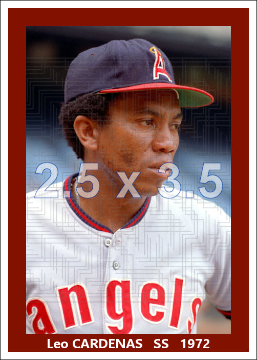 Leo Cardenas - 1972 California Angels - choose a size & style