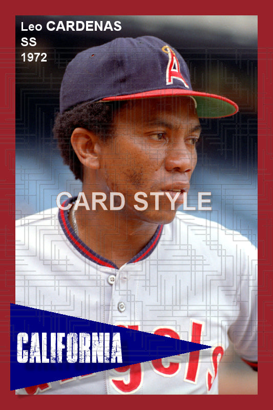 Leo Cardenas - 1972 California Angels - choose a size & style
