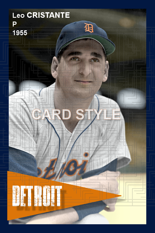 Leo Cristante - 1955 Detroit Tigers - choose a size & style