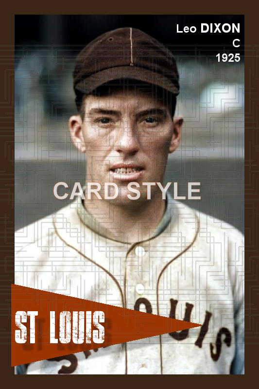 Leo Dixon - 1925 St. Louis Browns - choose a size & style