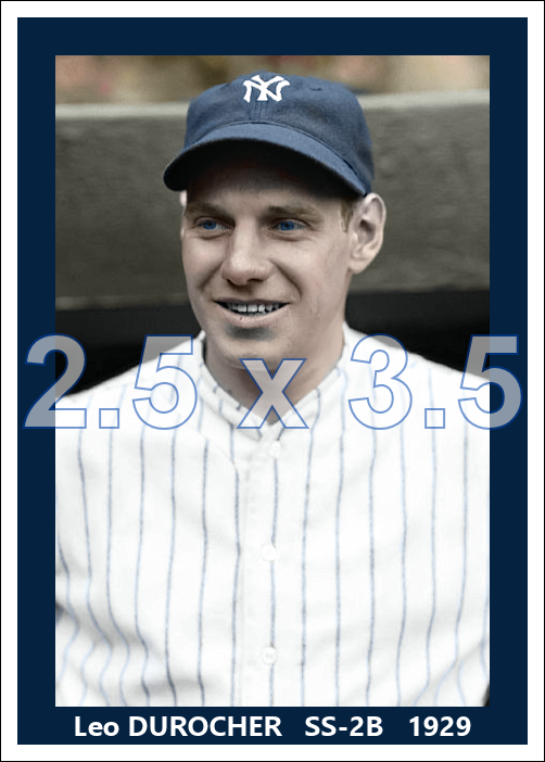 Leo Durocher - 1929 New York Yankees - choose a size & style