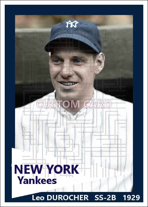Leo Durocher - 1929 New York Yankees - choose a size & style