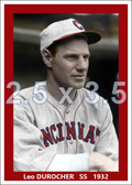 Leo Durocher - 1932 Cincinnati Reds - choose a size & style