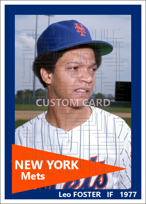 Leo Foster - 1977 New York Mets - choose a size & style