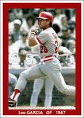 Leo Garcia - 1987 Cincinnati Reds - choose a size & style