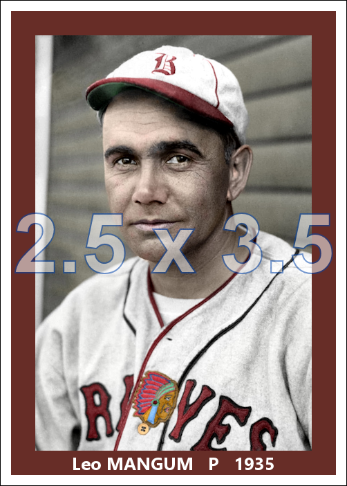 Leo Mangum - 1934 Boston Braves - choose a size & style