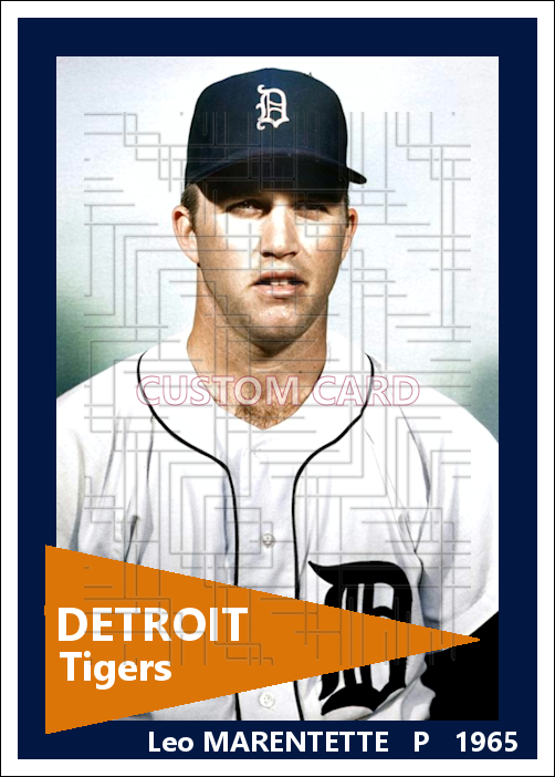 Leo Marentette - 1965 Detroit Tigers - choose a size & style