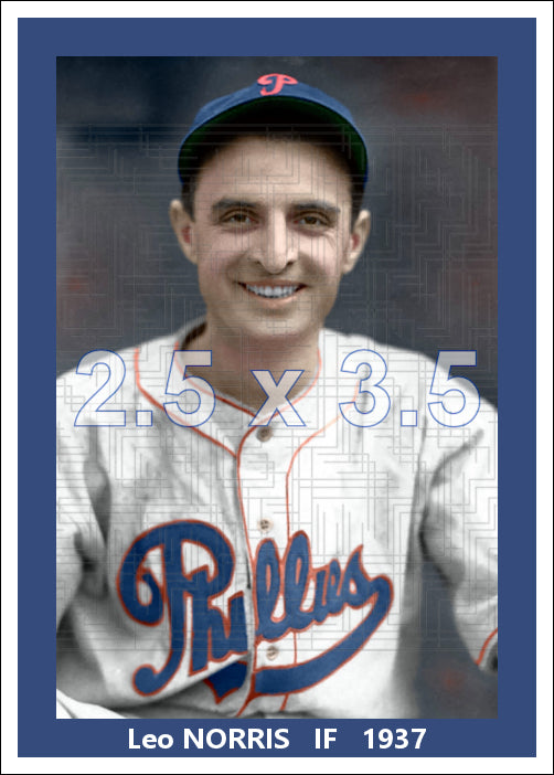 Leo Norris - 1937 Philadelphia Phillies - choose a size & style