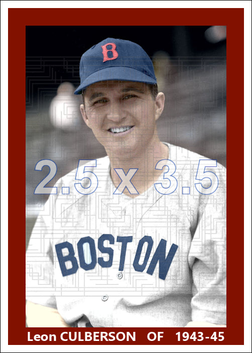 Leon Culberson - 1943-45 Boston Red Sox - choose a size & style