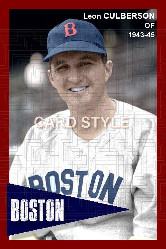 Leon Culberson - 1943-45 Boston Red Sox - choose a size & style
